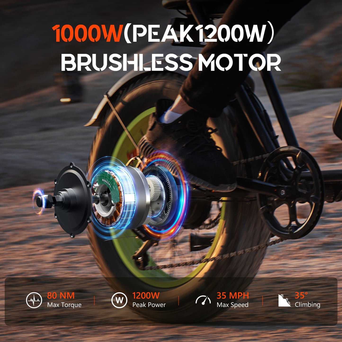 Emoko C91 20 inch fat tyre high speed ebike