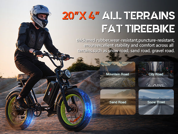 Emoko C91 20 inch fat tyre high speed ebike