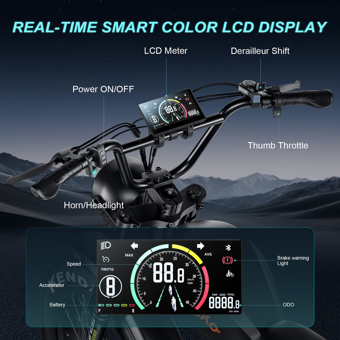 EMOKO "C93 20 inch fat tyre high speed ebike"