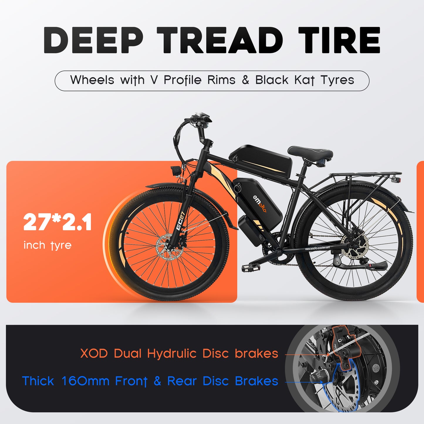 EC27 27.5 inch  delivery ebike dual battery