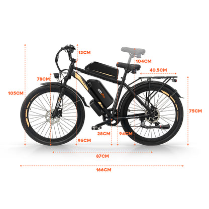 EC27 27.5 inch  delivery ebike dual battery