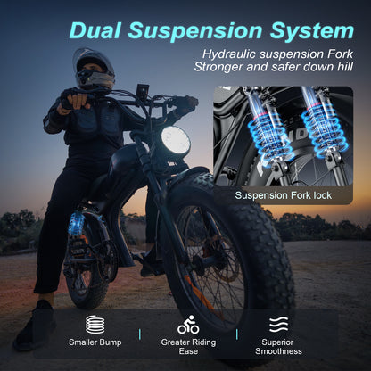 EMOKO "C93 20 inch  fat tyre high speed ebike"