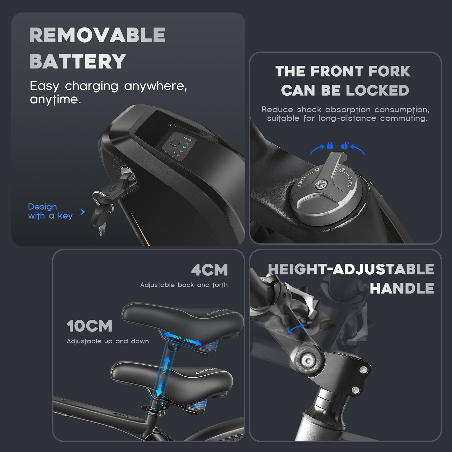 EC27 27.5 inch  delivery ebike dual battery